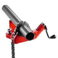 Heavy-Duty Pipe Chain Vise, 1/4" - 6" Pipe Capacity, 28" Rugged Chain & Cast Iron Base, Industrial-Grade Pipe Clamping for Plumbing, Automotive Repair