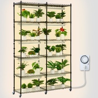 Plant Stand with Grow Light 6 Tiers 200W 59.1" Indoor Plant Grow Shelf