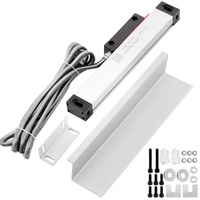 Lathe Linear Scale 150 mm Linear Glass Scale, High Accuracy 0.0002" Optical Length, Precision Linear Scale, Aluminum Body for Drilling, Grinding, Mill