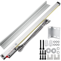 1 Axis Lathe Linear Scale 550mm with Accuracy 0.0002" Optical Length Precision Linear Scale Aluminum Body for Mill Milling Lathe Machine with Accessor