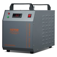 Industrial Water Chiller, CW-3000(PRO), 150W Air-Cooled Industrial Water Cooler Cooling System with 12L Water Tank Capacity 18 L/min Max Flow Rate, fo