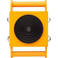 4PCS Machinery Skate Dolly, 17637LBS/8T Industrial Machinery Mover, Heavy Duty Carbon Steel Machinery Moving Skate with 4 PU Wheels and 360° Rotation 
