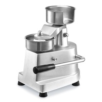 Commercial Burger Patty Maker, 100mm Hamburger Beef Patty Maker, Heavy Duty Food-Grade Stainless Steel Bowl Burger Press Machine, Kitchen Meat Forming