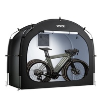 Bike Storage Tent, 3 to 4 Bikes, Outdoor Spacious Bike Storage Tent with Ventilated Window, Waterproof Easy-to-Install Bike Tent with High Strength Fi