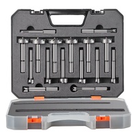 Forstner Bit Set, 16 Pcs Forstner Drill Bits Set, 1/4" to 1-5/8", Carbon Steel, with Universal Round Shank, Forstner Drill Bit for Wood and Composite 