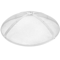 Fire Pit Spark Screen Round 30", Reinforced Heavy Duty Steel Metal Cover, Outdoor Firepit Lid, Easy-Opening Top Screen Covers Round with Ring Handle f