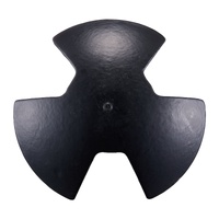 River Anchor, 12 LBS Boat Anchor Cast Iron Black Vinyl-Coated with Shackle, Marine Grade Mushroom Anchor for Boats Up To 10 ft, Impressive Holding Pow
