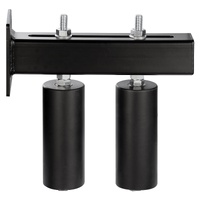 Sliding Gate Kit 6” Rolling Hardware with T-Bracket Adjustable for Door