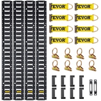E Track Tie Down Rail Kit 30PCs 1.52m E Track Rails Enclosed Cargo Trailer