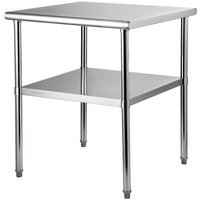 Stainless Steel Work Prep Table Commercial Food Prep Table 30x30x36in