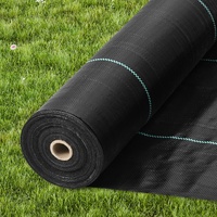Weed Barrier Landscape Fabric, 3.28*164FT Heavy Duty Garden Weed Fabric, Woven PP Weed Control Fabric, Driveway Fabric, Geotextile Fabric for Landscap