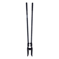 Post Hole Digger, Heavy Duty Post Hole Digger with Fiberglass Handle, Manual Hole Digger with Scale Markings and Metal Blade, Post Hole Digger Tool fo