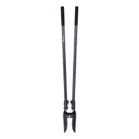 Post Hole Digger, Heavy Duty Post Hole Digger with Carbon Steel Handle, Manual Hole Digger with Scale Markings and Metal Blade, Post Hole Digger Tool 