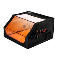 Laser Engraver Enclosure, 800 x 800 x 500 mm, Flame Retardant and Fireproof Protective Cover, with Exhaust Fan and Pipe, Insulates Smoke, Noise and Ey