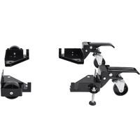 Mobile Base, 181.4 kg Capacity, Adjustable from 241.3 x 241.3 mm to Infinity, Heavy Duty Universal Mobile Base Stand with Swivel Wheels, for Woodworki