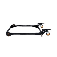 Mobile Base, 295.5 kg Capacity, Adjustable from 304 x 304 mm to 914 x 914 mm, Heavy Duty Universal Mobile Base Stand with Swivel Wheels, for Woodworki