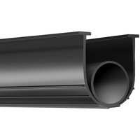 Garage Door Seals Bottom Rubber, U Shape +O Ring Combination Garage Door Bottom Weather Seal, 10ft Weatherproofing Garage Door Seal, 5/16 inch T-ends 