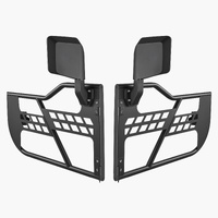 Jeep Tube Doors, 2-Door, Hunting Style Jeep Tubular Door with Heavy-Duty Hinges & OE Latch, Jeep Doors with Rear View Mirrors, Fit for 2018-2024 Jeep 
