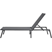 Chaise Lounge Chair Outdoor, Aluminum Patio Lounge Chair with Adjustable 5-Position, Folding Pool Lounge Chair Recliner and Full Flat Tanning Chair fo