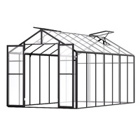 Polycarbonate Greenhouse 8 x 14 Ft Outdoor Walk-in Greenhouse for Garden