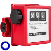 Mechanical Fuel Meter 20 GPM Fuel Flow Meter 3-Digital Batch Display Fuel Transfer Meter 2.54 cm Diesel Fuel Flow Meter All Fuel Transfer Pumps Gasoli