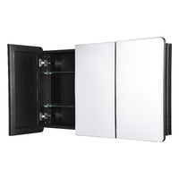 Medicine Cabinet, 25.5 x 40 inch, Medicine Cabinet for Bathroom with Mirror,  Aluminum Frame Bathroom Wall Cabinet, 4-layer Adjustable Shelves, Recess