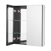 Medicine Cabinet, 26 x 30 inch, Medicine Cabinet for Bathroom with Mirror,  Aluminum Frame Bathroom Wall Cabinet, 2-layer Adjustable Shelves, Recessed