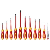 Insulated Screwdriver Set, 11-Piece Professional Electrical Screwdriver Set, Insulated Electrician Tool Set with Magnetic Phillips Slotted Pozi Tips, 