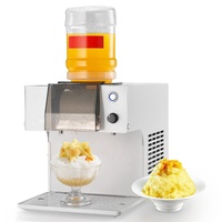 Snowflake Ice Machine, 60KG/24H Snowflake Ice Maker, Ice-Shaver Machine with Stainless Steel Blade, Electric Snow Cone Maker with 1.8L Tank, 90S Fast 