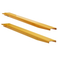 Pallet Fork Extensions, 1520 mm Length 115 mm Width, Heavy Duty Steel Fork Extensions for Forklifts, 1 Pair Forklift Extensions, Industrial Forklift F