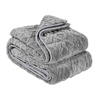 Weighted Blanket, 9 kg, 1524 x 2032 mm Queen Size, Sherpa Fleece Heavy Blanket with Glass Beads, Soft Warm Cozy Fluffy Touch, for 90-113 kg Adults, An
