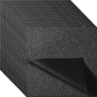 Carpet Tiles Reusable, 20"x 20" Carpet Squares With Padding Attached, Soft Padded Carpet Tiles, Easy Install DIY for Bedroom Living Room Indoor Outdoo