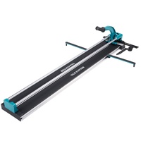Manual Tile Cutter, 1200mm, Porcelain Ceramic Tile Cutter with Tungsten Carbide Cutting Wheel, Infrared Positioning, Anti-Skid Feet, Double Rails for 