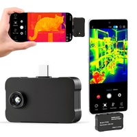 Thermal Imaging Camera for Android & iOS, 512 x 384 Super Resolution, 25HZ Refresh Rate Infrared Thermal Imager for Smartphone Tablets, 256 x 192 IR R