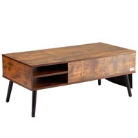 Lift Top Coffee Table 39.4 in Rectangle Coffee Table for Living Room Brown