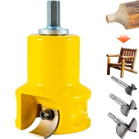 Tenon Cutter, 1.5" / 38 mm Diameter, Premium Aluminum & Steel Log Furniture Cutter, with Dual Curved Blades & Button Screws Home Master Kit, Commercia