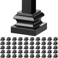 50 PCS Aluminum Alloy Baluster Flat Shoes Wrought Spindles for Staircase