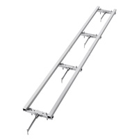 Rail Mill Guide System, 9 ft Milling Guide, 4 Crossbar Kits Chainsaw Mill Rail Guide, Aluminum Adjustable Saw Mill Rail System Work with Chainsaw Mill