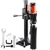 Diamond Core Drilling Machine, 8in Wet&Dry Concrete Core Drill Rig with Stand, 750RPM Speed & 1-1/4" 5/8" Thread & Lifting Handle, 8in Drilling Diamet