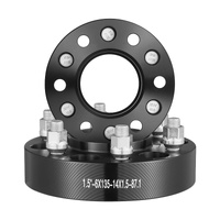 1.5" 6"x5.3" Wheel Spacers Wheel Adapters 6 Lug Forged Spacer 4 PCS Black