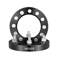 1" 6"x5.5" Wheel Spacers Wheel Adapters 6 Lug Forged Spacer 4 PCS Black