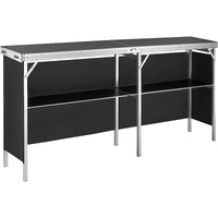 Extra Long Folding Portable Bar Table - Tradeshow Podium Table for Indoor