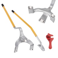 Tire Mount Demount Tool, 571- 622 mm Manual Steel Tire Changer Mount Demount Removal Tool, with Extra Bead Holder, Tubeless Truck Bead Breaker, 3 PCS 