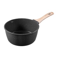 2.5 QT Saucepan, Nonstick Saucepan with Tempered Glass Lid, Multipurpose Cooking Sauce Pot with Detachable Handle, Sauce Pan Small Kitchen Cooking Pot