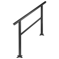 Handrail Outdoor Stairs 47.6 X 35.2 Inch Outdoor Handrail Outdoor Stair Railing Adjustable from 0 to 30 Degrees Handrail for Stairs Outdoor Aluminum B