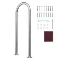 Pool Handrail,36 x 13 inch Pool Railing, Aluminum with Base Plate for Indoor/Outdoor Pools, Humanized Swimming Pool Safety Railing for Decks, Rust-Pro