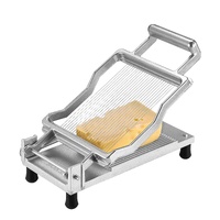 Cheese Cutter with Wire, 0.2" Ultra-Thin Cheeser Butter Cutting Blade, Detachable Cheese Slicer Wire, Aluminum Alloy Commercial Cheese Slicer with 316