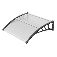 Window Door Awning Canopy 40" x 40", UPF 50+ Polycarbonate Entry Door Outdoor Window Awning Exterior, Front Door Overhang Awning for Sun Shutter, UV, 