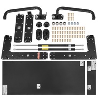 Murphy Bed Kit, Full Size, Deluxe DIY Wall Bed Mechanical Hardware Kit, Pneumatic Lever Heavy Duty Bed Frame Support, Folding Cabinet Wall Bed Space S