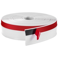 Garage Door Seal Top and Sides Seal Strip, 34 FT Universal Weather Stripping Replacement Soft and Hard Composite, Weatherproofing Garage Door TPE Seal